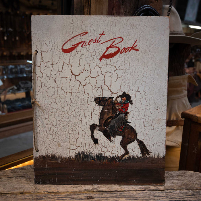 Vintage Handpainted Guest Book