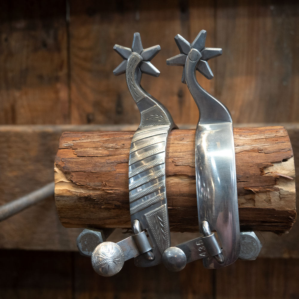 BMB Brandon Bradley 435 Silver Mounted Spurs