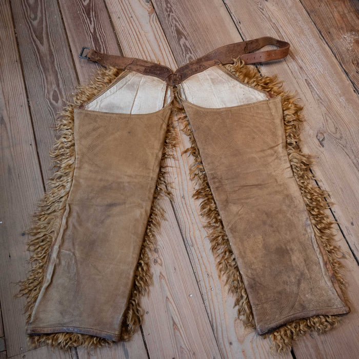 Very Rare Vintage Golden Wooly Chaps