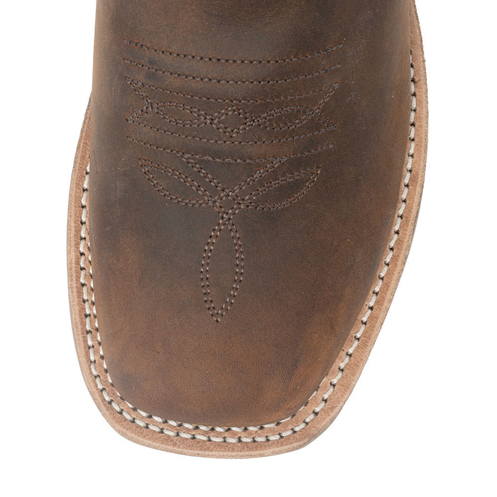 Old West Youth Brown Leather Boot