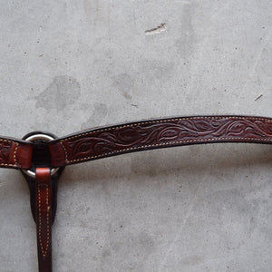 Used Billy Cook Floral Tooled Breast Collar Sale Barn Teskeys   