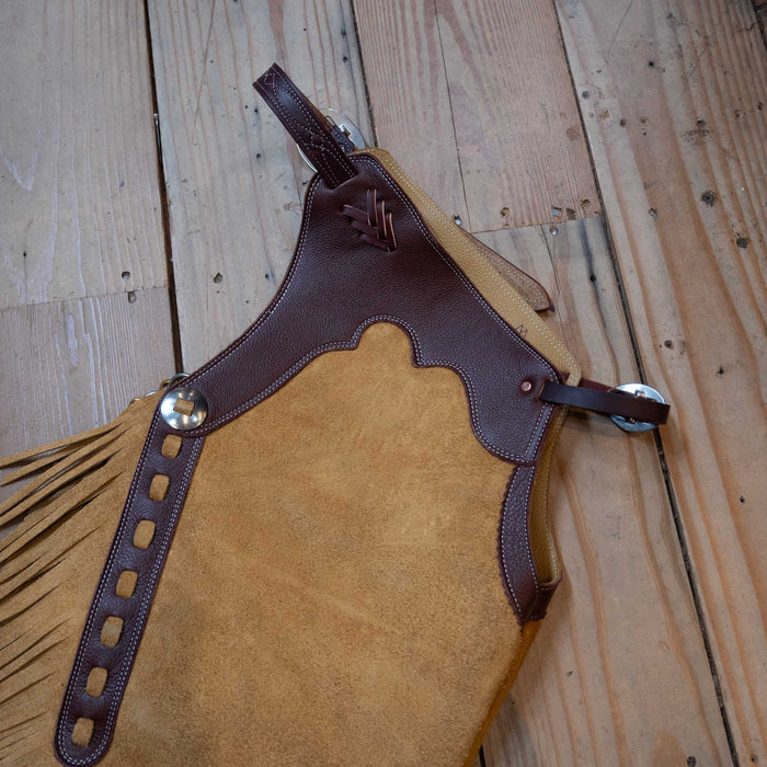 Large Tan Rough-Out Chinks