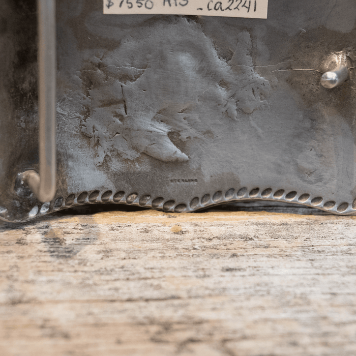 Vintage Handmade Sterling Silver Belt Buckle