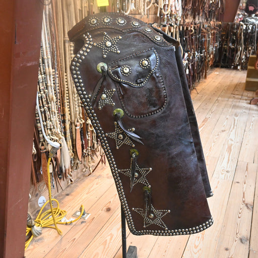 Red Myrick Vintage Cowboy Chaps Tack - Chaps & Chinks Red Myrick