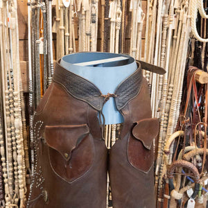 Western Cowboy Chaps - Made by Fred Mueller-Denver Colo. - _C456 Tack - Chaps & Chinks Fred Mueller   