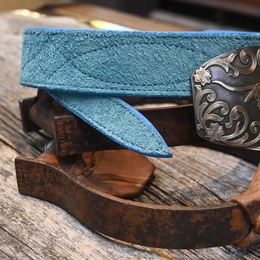 Western 30" Belt Handmade By Adam Lahey - Sky Blue Belt -  ALT001 MEN - Accessories - Belts & Suspenders Adam Lahey   