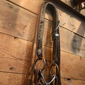 Bridle Rig - Headstall with BLING - Twisted Oring Snaffle Bit SBR500 Sale Barn MISC   