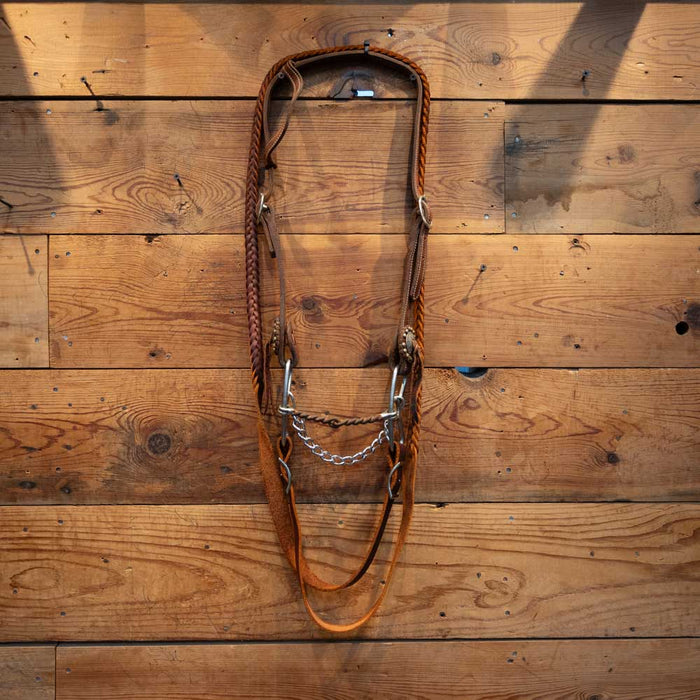 Twisted Wire Snaffle Bridle Rig Tack - Rigs MISC