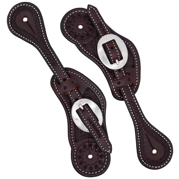 Cowperson Tack Ladies Basketweave Spur Straps