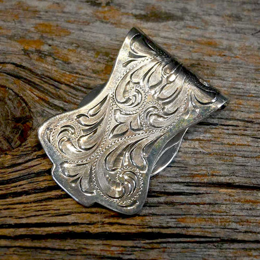 Handmade Silver Engraved Money Clip Collectibles TESKEY'S