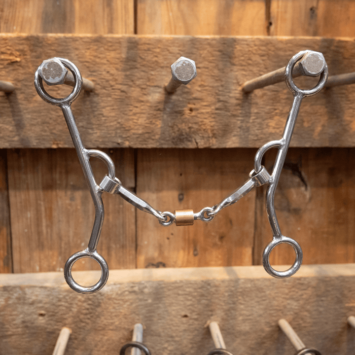 Schoneberg Long Casey Hexagon Dogbone w/ Roller Bit Tack - Bits Schoneberg