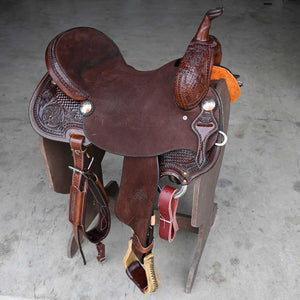 16.5" TESKEY'S BARREL SADDLE Saddles TESKEY'S SADDLERY LLC   