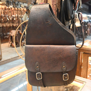 Used R/R Leather - Heavy Leather Saddle Bags _CA1259 Collectibles R/R Leather