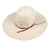 American Fancy Vent Solid Weave Open Crown Straw Hat HATS - STRAW HATS American Hat Co.   