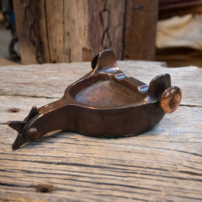 Copper Spur Shaped Ashtray