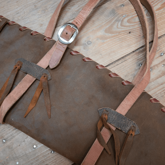 Handmade Leather Scabbard with Buckstitching