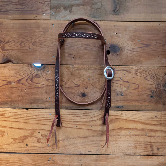 Ross Bullinger 3/4" Stitched Browband Headstall