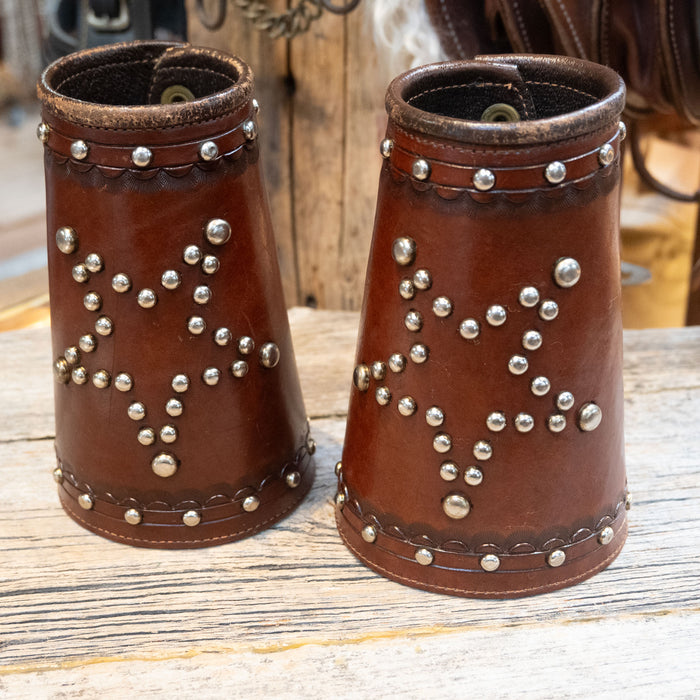 Vintage Dotted Stars Cowboy Cuffs Collectibles MISC