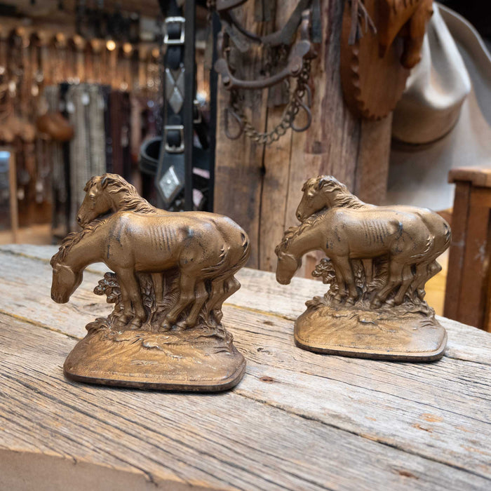 Antique Standing Horses Bookends Collectibles Teskey's