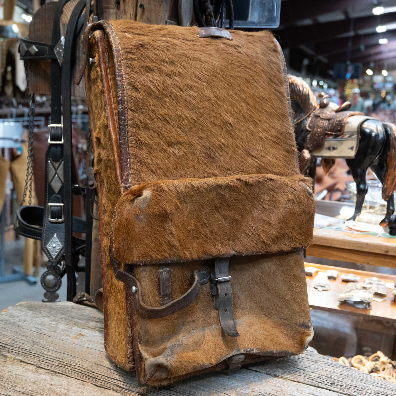 1940's Swiss Horse Hair WWll Mountain Rucksack Collectibles MISC