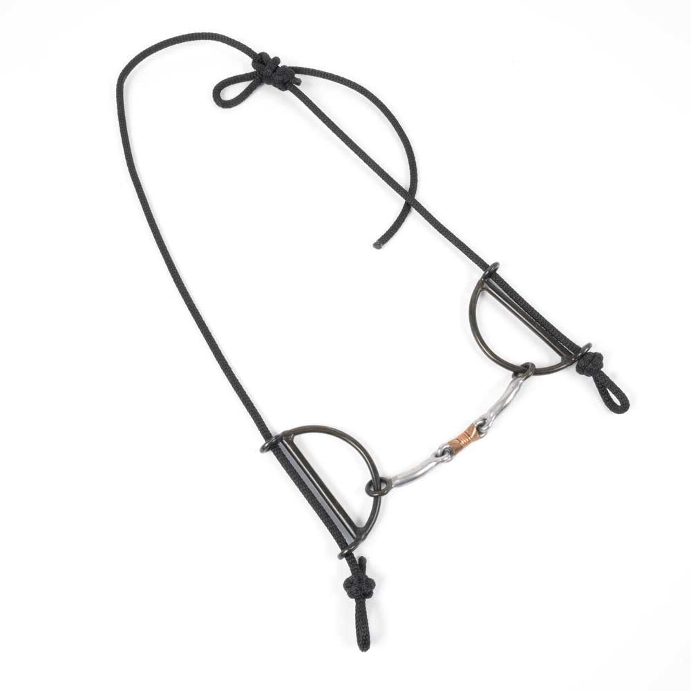 Dutton Draw Gag Smooth Snaffle with Copper Dogbone Bit Tack - Bits, Spurs & Curbs - Bits Dutton   