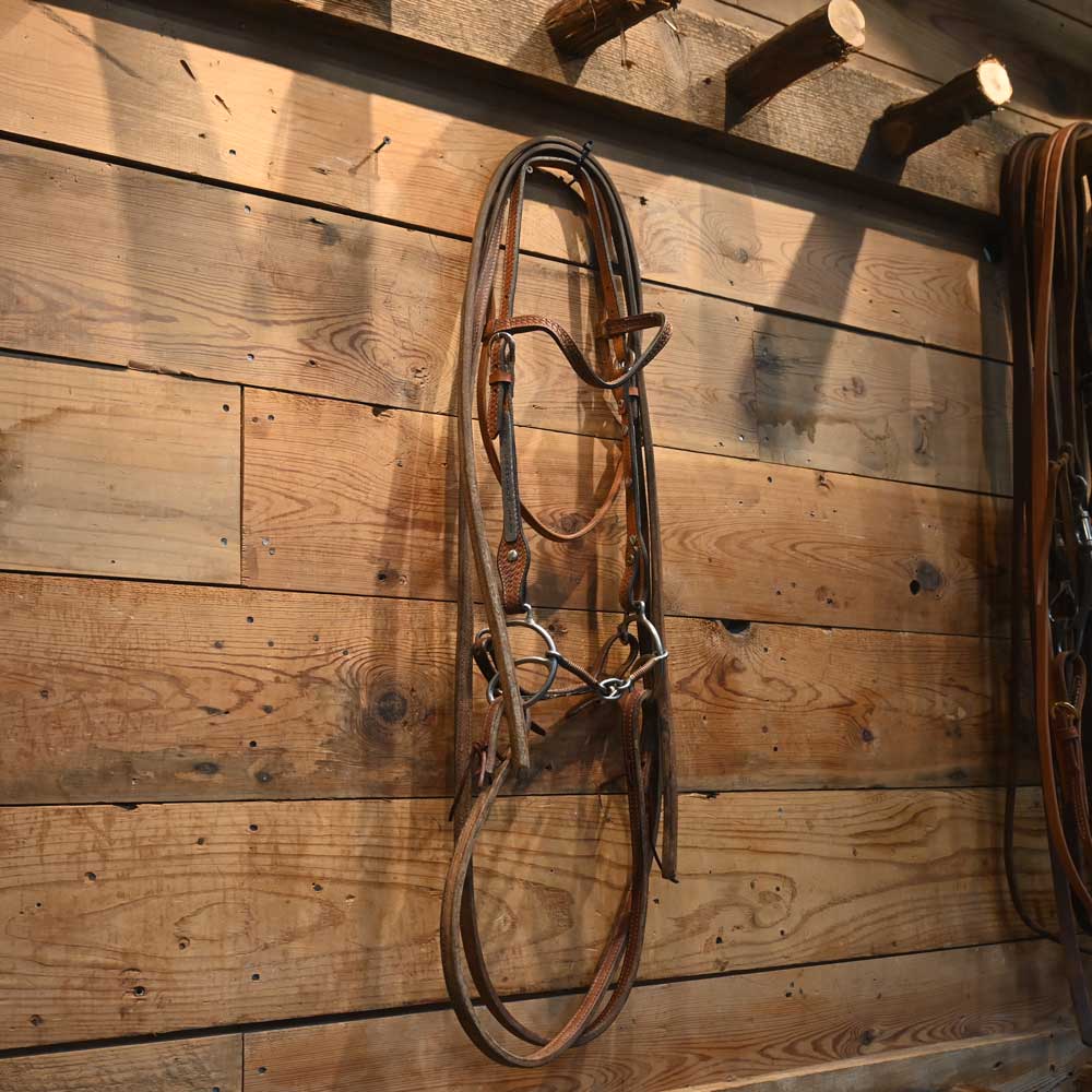 Bridle Rig with Copper Wrapped bars Snaffle Gag-  SBR107 Sale Barn MISC   