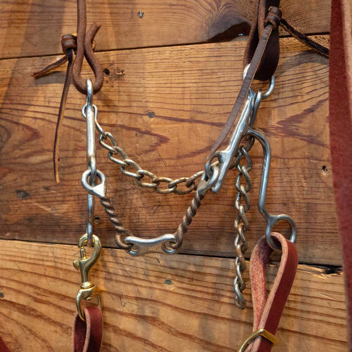 Twisted Wire Dogbone Bridle Rig w/ All New Leather Tack - Rigs MISC