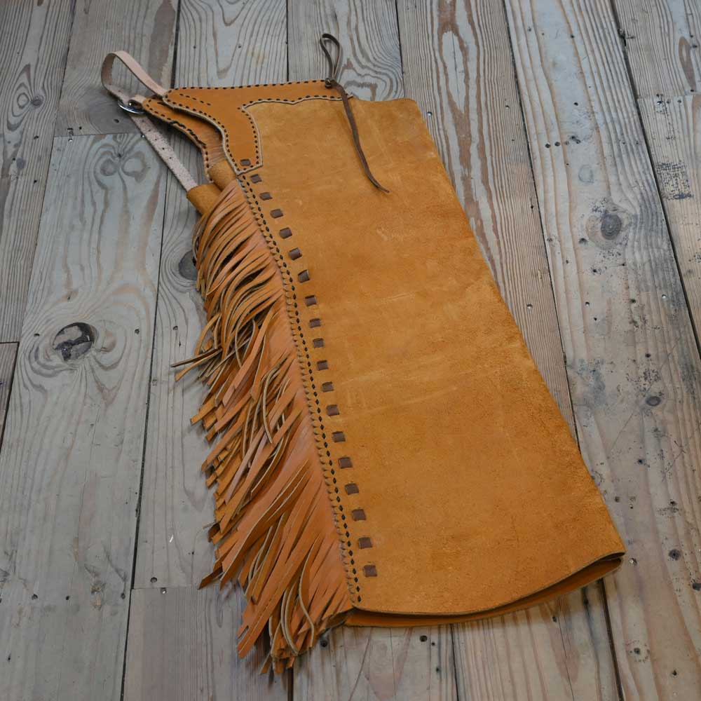 First Water Leather Maker Rough-out Cowboy Chaps CHAP853 Tack - Chaps & Chinks First Water   