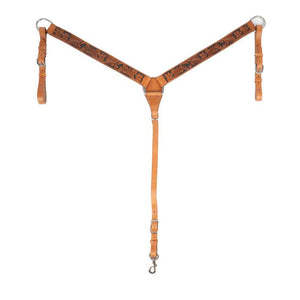 Teskey's Breast Collar w/Floral Tooling Tack - Breast Collars Teskey's