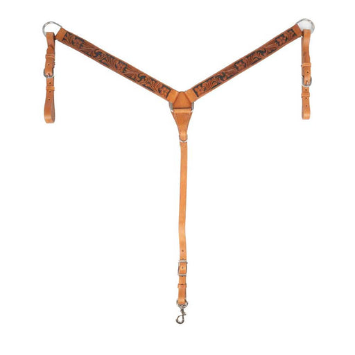 Teskey's Breast Collar w/Floral Tooling Tack - Breast Collars Teskey's