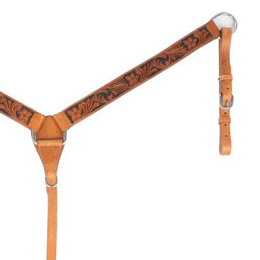 Teskey's Breast Collar w/Floral Tooling Tack - Breast Collars Teskey's
