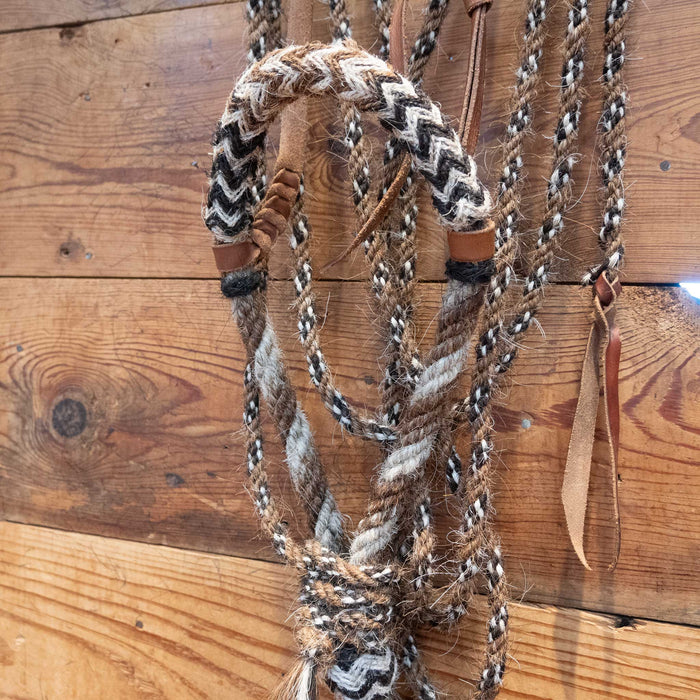 Handmade Rawhide Bosal with Leather Hanger