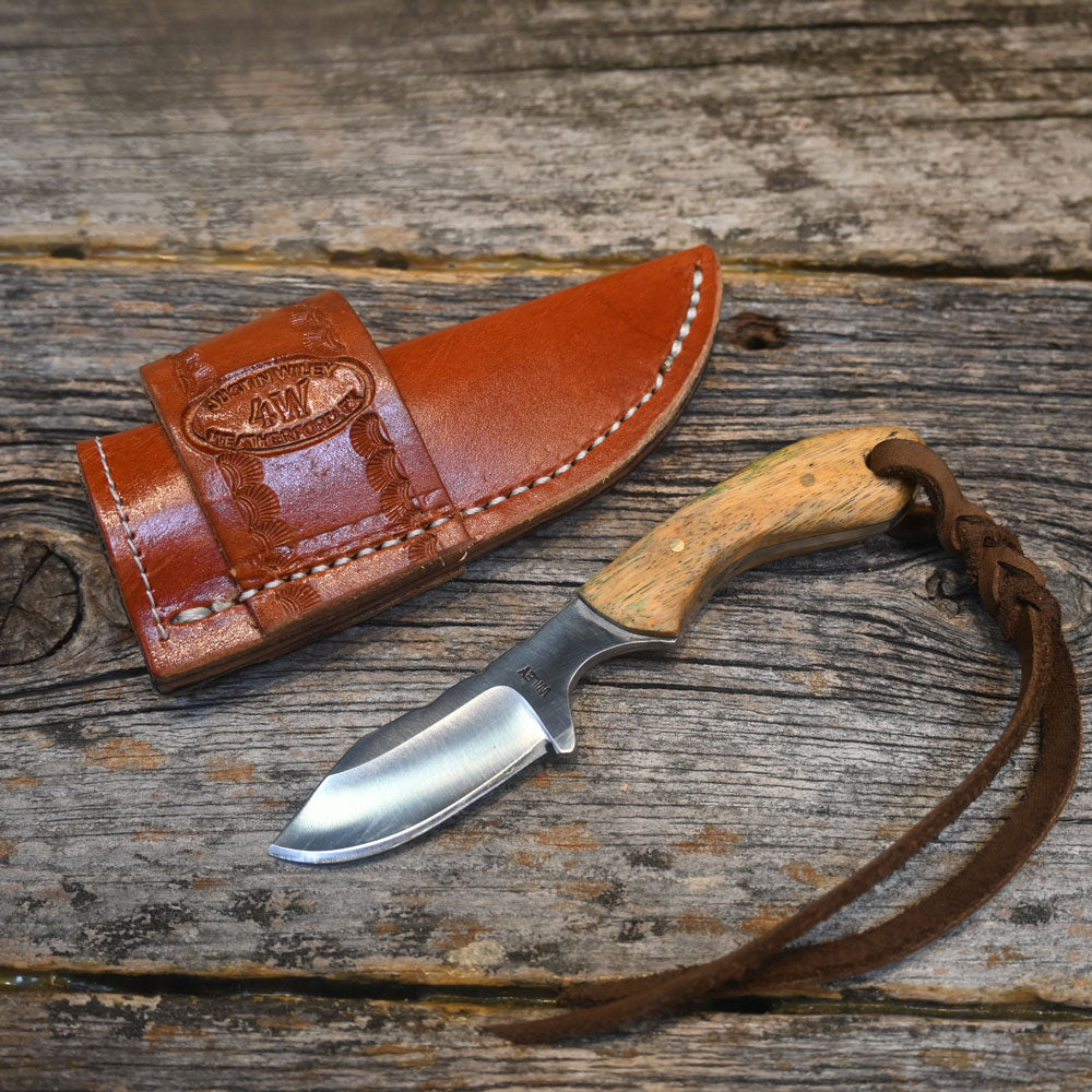 Justin Wiley Handmade Knife with Leather Sheath WK004 Knives Justin Wiley   