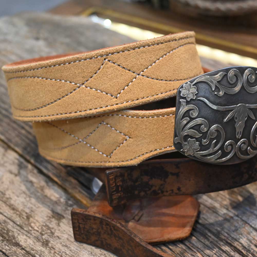 Western 34" Belt Handmade By Adam Lahey - Palomino - Tan Belt -  ALY001 MEN - Accessories - Belts & Suspenders Adam Lahey   