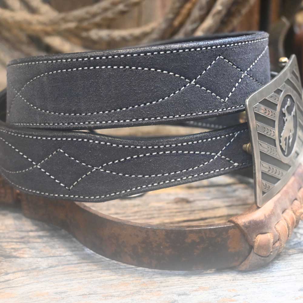 Western Belt Adam Lahey Gray Belt -  38"   ALG004 MEN - Accessories - Belts & Suspenders Adam Lahey   