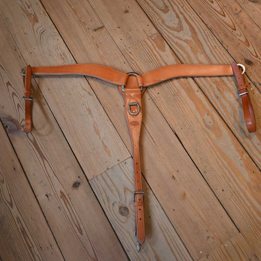 King Saddlery 2" Leather 3-Piece Breast Collar Tack - Breast Collars King Saddlery