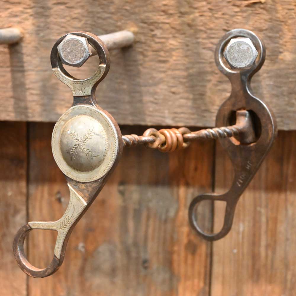 JH 3 piece Twist with Copper Rings Snaffle Bit TI1041