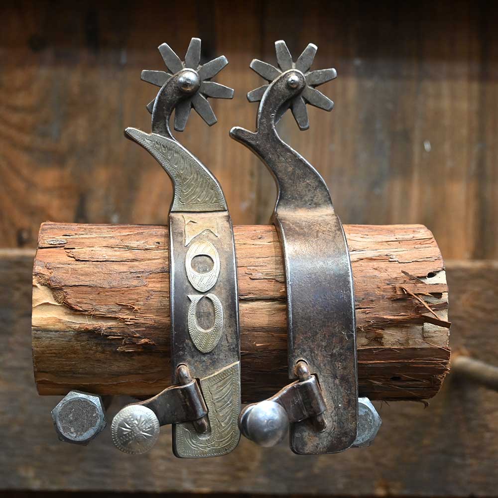 Jesse Hoover  Silver Mounted Spurs SPUR742 Tack - Spurs Jesse Hoover   