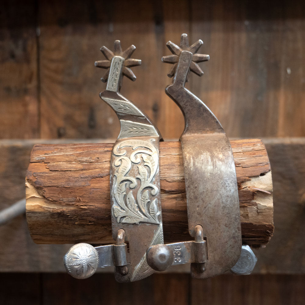 BMB Brandon Bradley 336 Silver Mounted Spurs