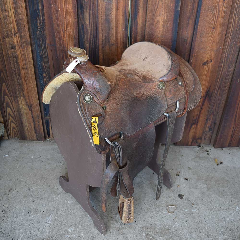 Used 16" Bull Price Rider Saddle Sale Barn Bull Price   