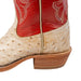 Rios Of Mercedes Women's Antique Saddle White Wax Full Quill Ostrich Boot WOMEN - Footwear - Boots - Exotic Boots Rios of Mercedes Boot Co.   