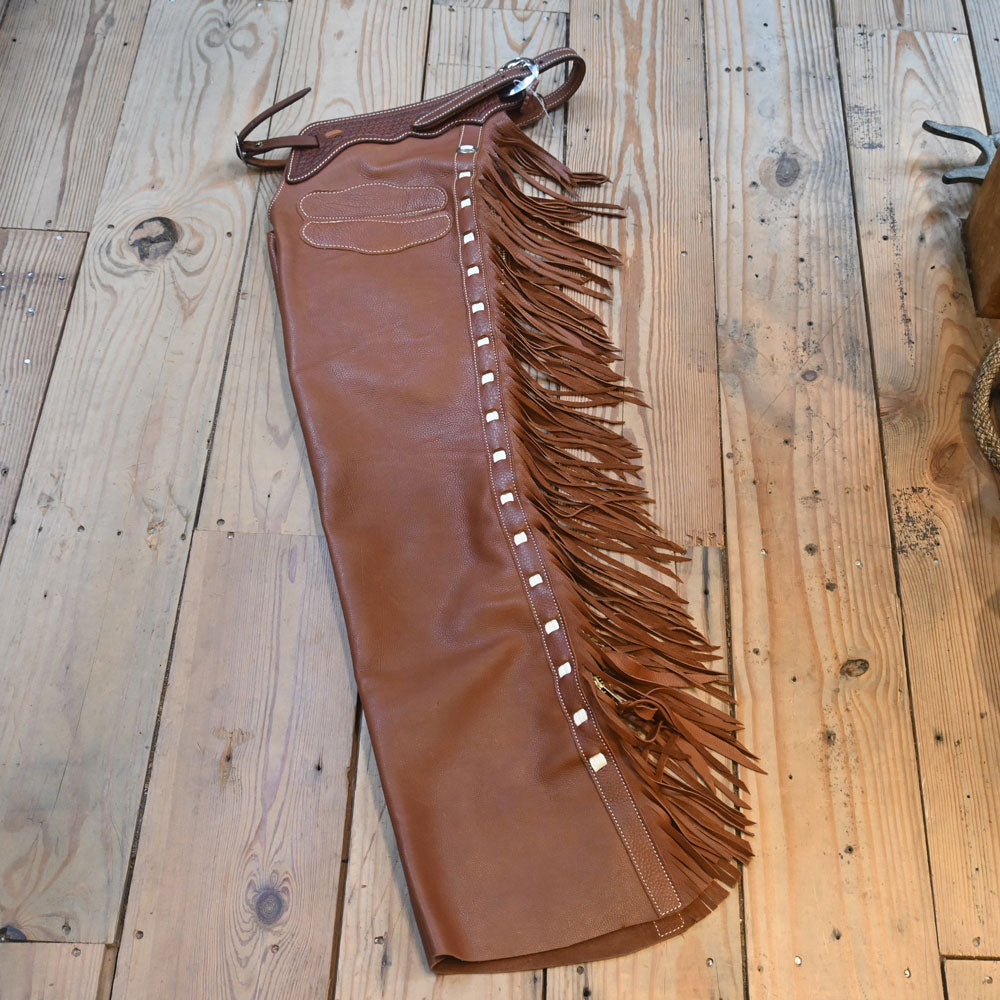 Teskey's Versatility Small Slick Leather Shotgun Chaps - CHAP1113 Tack - Chaps & Chinks Teskey's