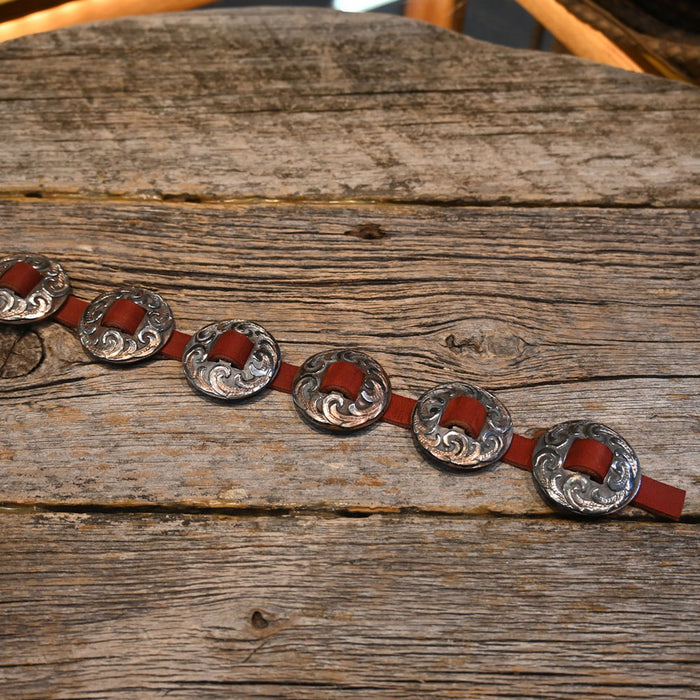 Kamphaus 1 1/2" Slotted Concho Saddle Set Tack - Conchos & Hardware Kamphaus