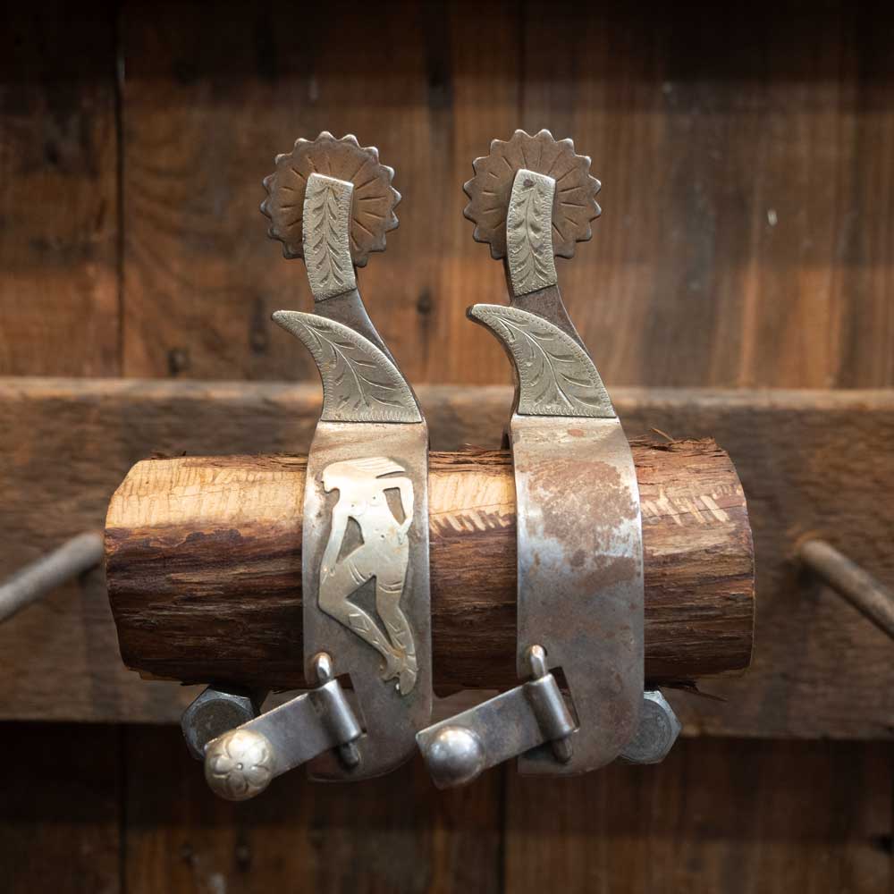 V Edge Silver Mounted Spurs 24