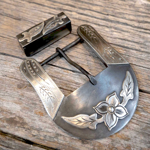 Turtle Jones 2 Pc. Flower Buckle Set ACCESSORIES - Additional Accessories - Buckles Turtle Jones