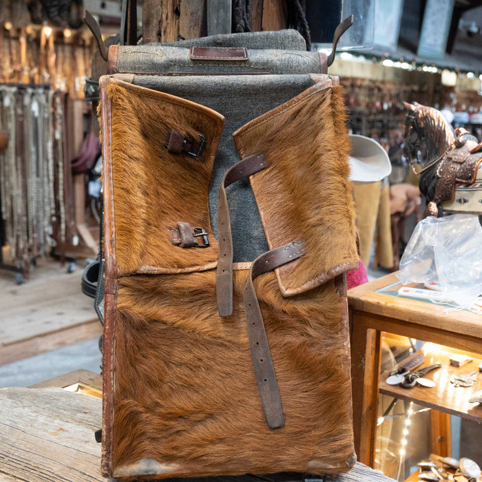 1940's Swiss Horse Hair WWll Mountain Rucksack Collectibles MISC