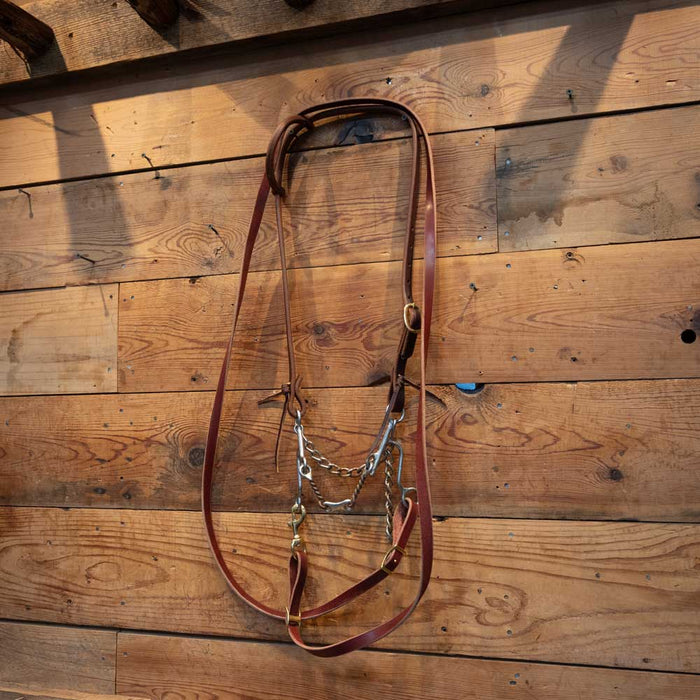 Twisted Wire Dogbone Bridle Rig w/ All New Leather Tack - Rigs MISC