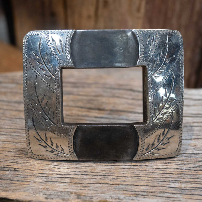 Turtle Jones Silver Mounted Belt Buckle