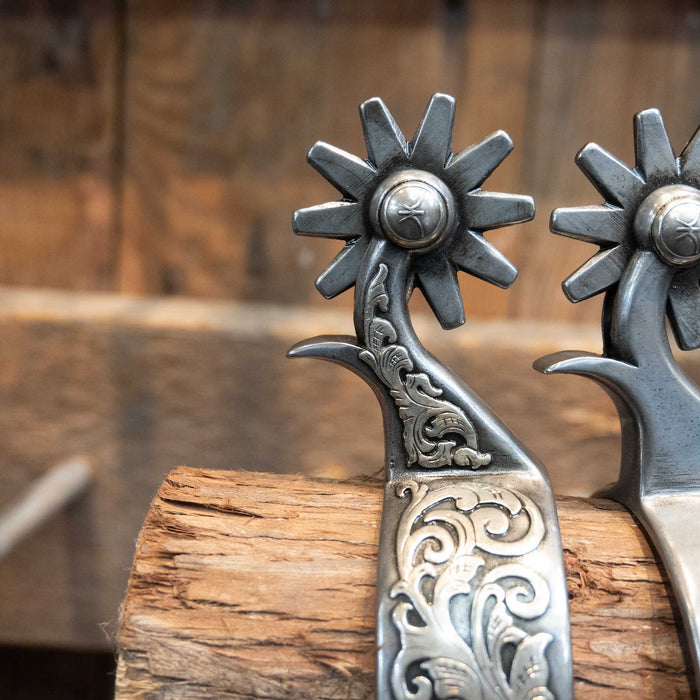 Kerry Kelley Silver Mounted 10pt Spurs