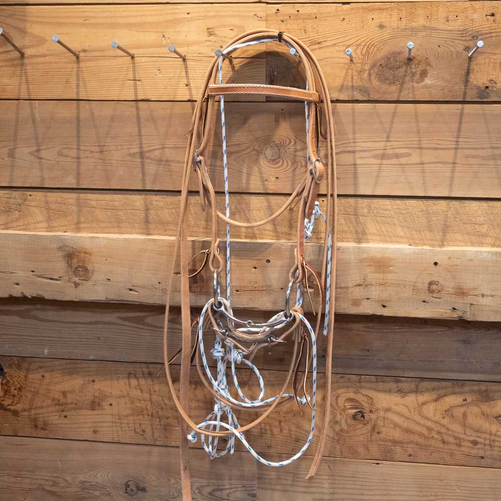 Cow Horse Supply Bridle Rig with German String Martingale CHS136 Tack - Training - Headgear Cow Horse Supply   